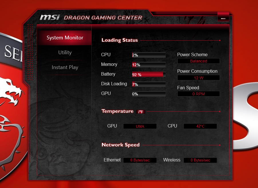 msi dragon center software 2.2